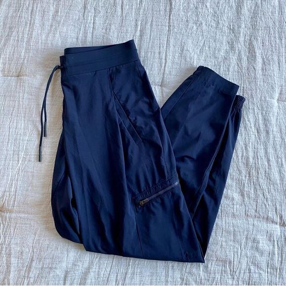 Athleta Venture Pant Jogger City Pants Lightweight Navy Blue 2 - Picture 5 of 10